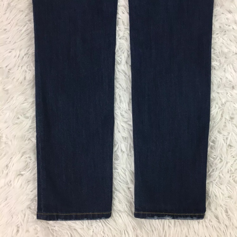 CAbi Slim Boyfriend Jeans Size 6 Distressed Dark - Picture 6 of 8